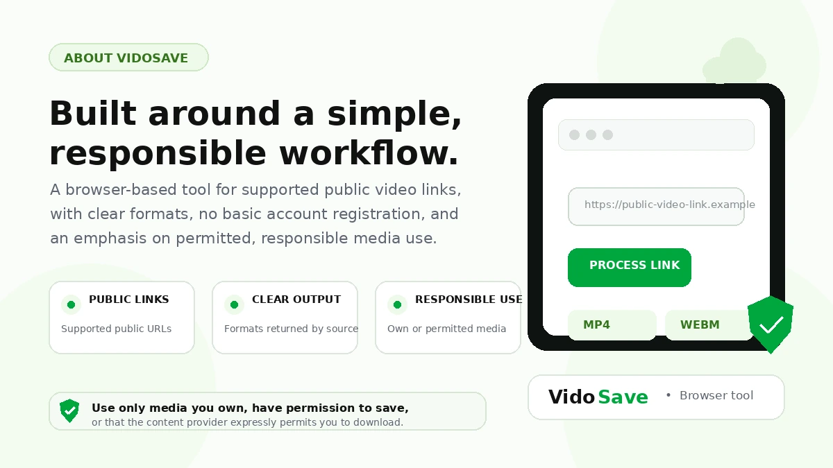 About VidoSave – Responsible Video Downloading